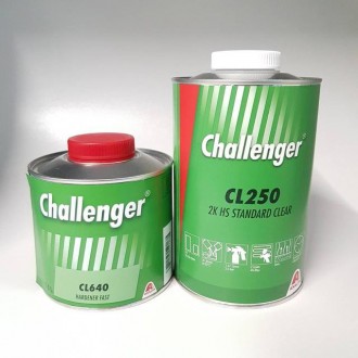 Лак Challenger CL250 HS акрил-полиуретановый STANDOX Германия.(CL250+CL650)